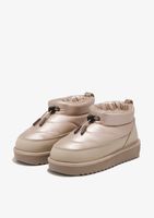 botas nordic low bomb beige - beige