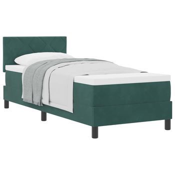 Cama Tapizada 203x83x88 Cm  - Verde