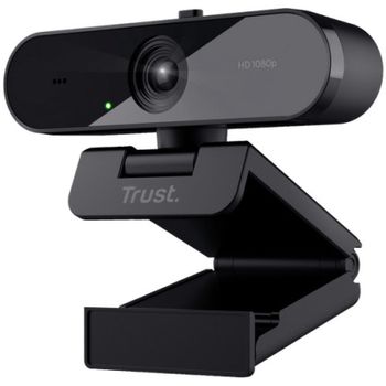 Trust TW-200 Webcam Full HD con Gran Angular Negra