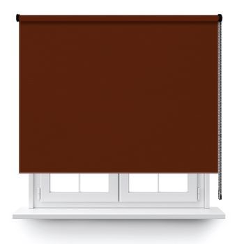 Estor Enrollable Opaco Marron 140x200cm.