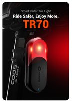 nueva luz trasera con radar coospo tr70 luz trasera inteligente con sensor de frenado luz de advertencia de alta visibilidad para ciclismo nocturno