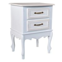 mesita de madera blanca 42x34x57