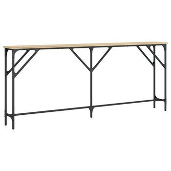 Mesa Consola，mesa De Entrada，mesa Auxiliar Madera De Ingeniería Roble Sonoma 180x23x75 Cm