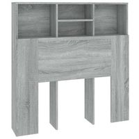 vidaxl mueble cabecero gris sonoma 100x19x1035 cm