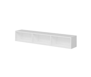 Mueble tv suspendido 3 puertas blanco l180 cm - rigel