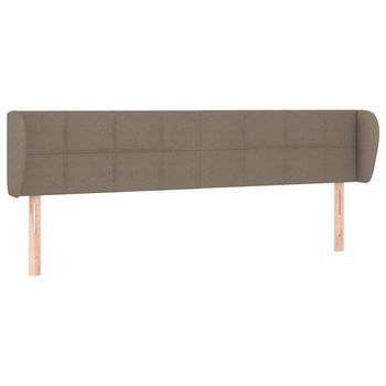 Cabecero，cabecero De Cama，panel De Cabecera De Tela Gris Taupe 163x23x78/88 Cm