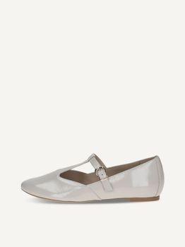 CAPRICE Slipper, white, made of Leather with Block heel, Size 38