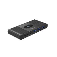 interruptor kvm microconnect hdmi usb-c 2 puertos 4k ultra hd