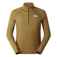 the north face sunriser 14 zip camiseta de running hombres - marron