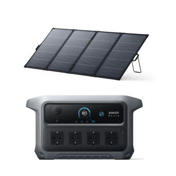 Kit Estación De Energía Anker Solix C2000 Gen 2 + Panel Solar Bifacial 400 W, 2048 Wh