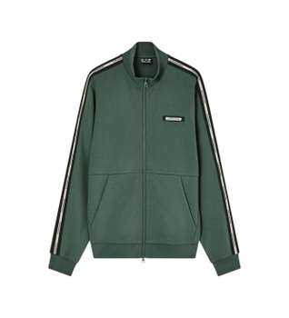 EA7 para hombre. 7M001479_AF12660 Chaqueta Logo Series verde (S), Casual, Deportivo, Algodón