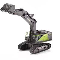 huina toys 1593 rtr 114 28ch coche rc excavadora cazo de aleacion control remoto proporcional completo luz led sonido