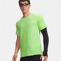 under armour velociti pro  camiseta de running hombres - verde neon plateado
