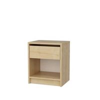 mesilla de noche de madera sheridan - 45 x 40 x 53 cm - beige