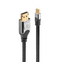 lindy 36311 cable displayport 1 m mini displayport gris