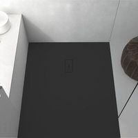plato de ducha resina fusion negro  90x130cm