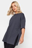 yours camiseta amplia gris oscuro mujer curvy y tallas grandes yours