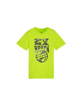 Camiseta Puma Basketball Blueprint Infantil Amarillo