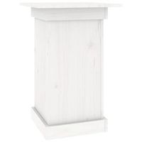 soporte para plantas madera maciza de pino blanco 40x40x60 cm vidaxl