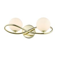 aplique metal y vidrio  16 cm