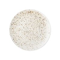 plato de gres blanco