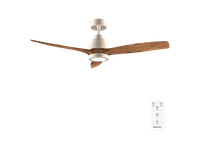 ventilador de techo - cecotec energysilence aero 5295 goldblack 35 w luz led 18 mando a distancia 6 velocidades modo inviernoverano oro