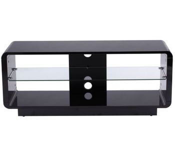 ALPHASON Luna 1200 TV Stand - Black, Black