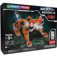 clavijas laser tigre rojo - 4 en 1 - 216 piezas lardini