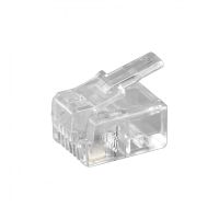 goobay conector rj11 transparente pack 10 unidades