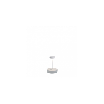 Lámpara De Mesa Led Mini Pro Zafferano Swap, Recargable Y Regulable, Blanca, 2200-2700-3000k, 2w, Aluminio, Ip65