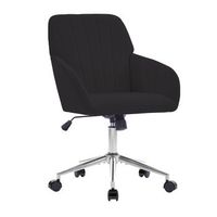 silla de oficina ergonomica y silla de escritorio negra altura ajustable terciopelo