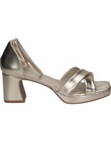 sandalias de tacon polka 396 color oro 37