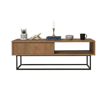 Mesa de centro com efeito madeira
