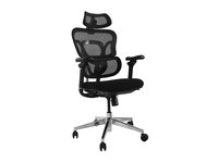 silla de oficina ergonomica equip 651053 premium color negro tapiceria malla 5 posiciones