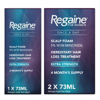 regaine womens foam 6 month supply