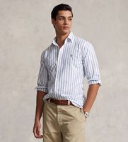 polo ralph lauren para hombre 710906622001 camisa oxford de rayas custom fit azul xxl casual algodon manga larga