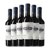 santa julia vino tinto mendoza media botella 37 cl 135 vol pack de 6 unidades