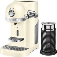 nespresso artisan nespresso hot drinks machine with aeroccino 3 - almond cream cream