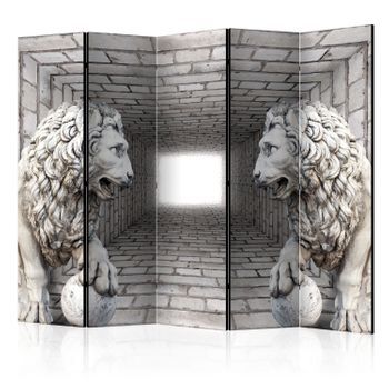 Biombo - Stone Lions Ii (225x172 Cm)