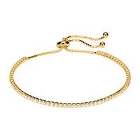 pulsera mujer plata 925 chapado oro circonitas