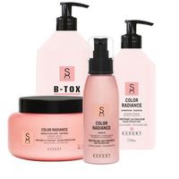 set de cuidado color radiance - champu 500ml - mascarilla 500ml - b-tox 1000ml - leave-in 100ml - sacha care