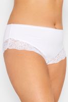 yours bragas altas blancas con puntilla de encaje