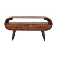 mueble para tv de madera maciza mueble artesanal circular de castano