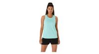 camiseta de tirantes asics core run azul para mujer