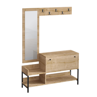 dragor mueble de entrada con perchero y espacio para guardar zapatos