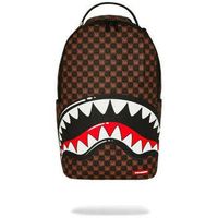 sprayground mochila sharks in paris wtf bubble brown check para hombre