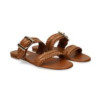 casadei sandalias con tacon mujer - marron talla 39