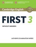 cambridge english first 3 student s book without answers