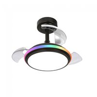ventilador led aspas plegables antila mini xs rgb cct 40w