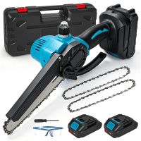 mini motosierra dwiusty de 6 pulgadas sierra electrica portatil de mano bateria de 21v recargable herramienta para cortar ramas de arboles poda de jardin y trabajos en madera